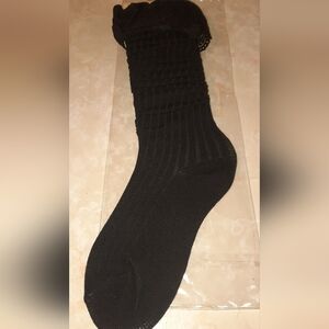 Chic Black Women's Ribbed Socks